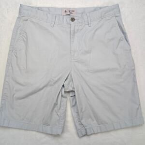 Penguin Mens Gray Khaki Shorts 33 Waist Munsingwear Stretch Business‎ Casual